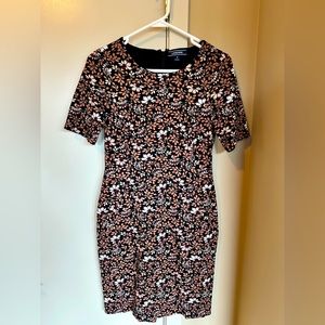 Lands End Brown Floral Size 4 Dress